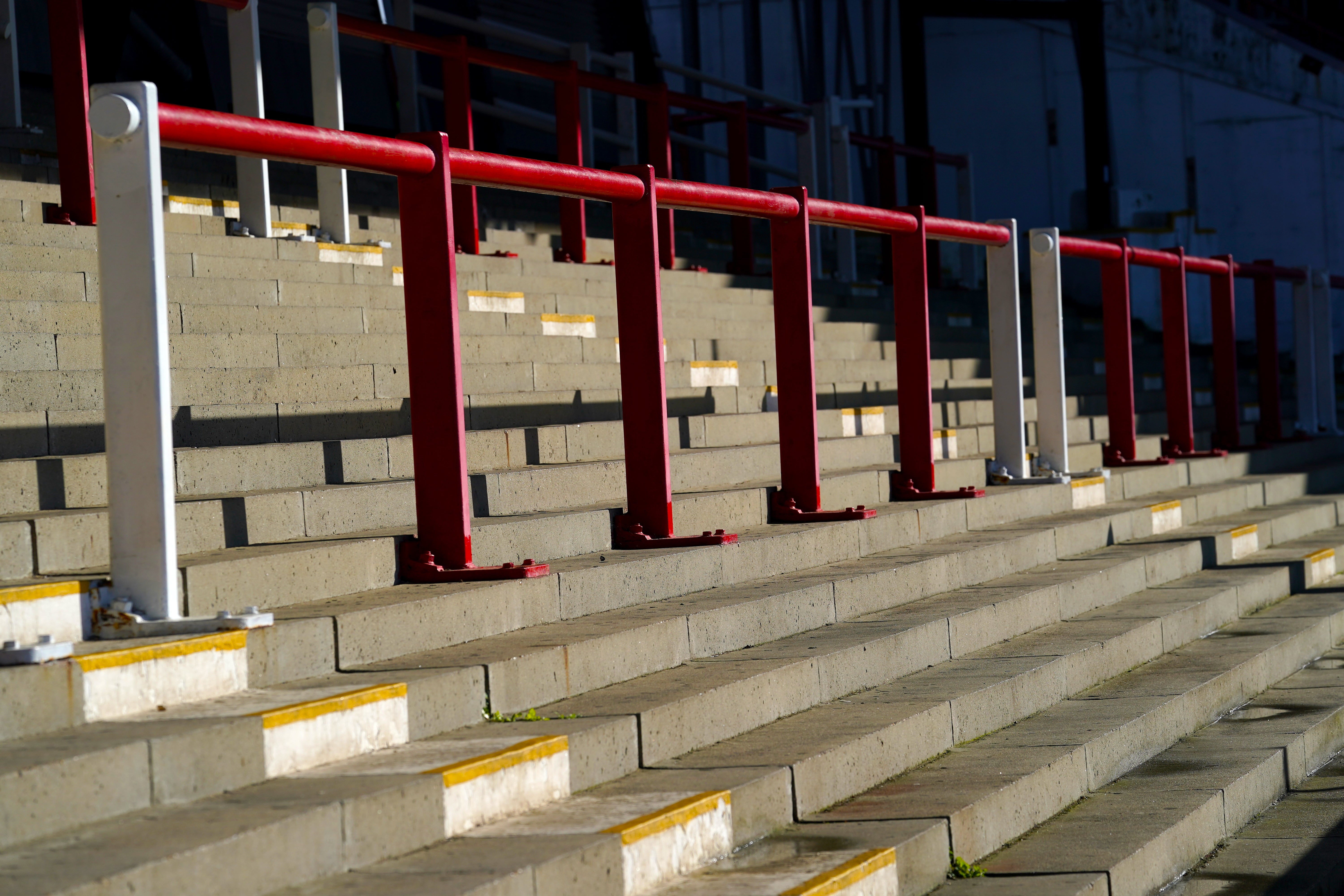 General view of the standing terraces at Griffin Park (John Walton/PA)