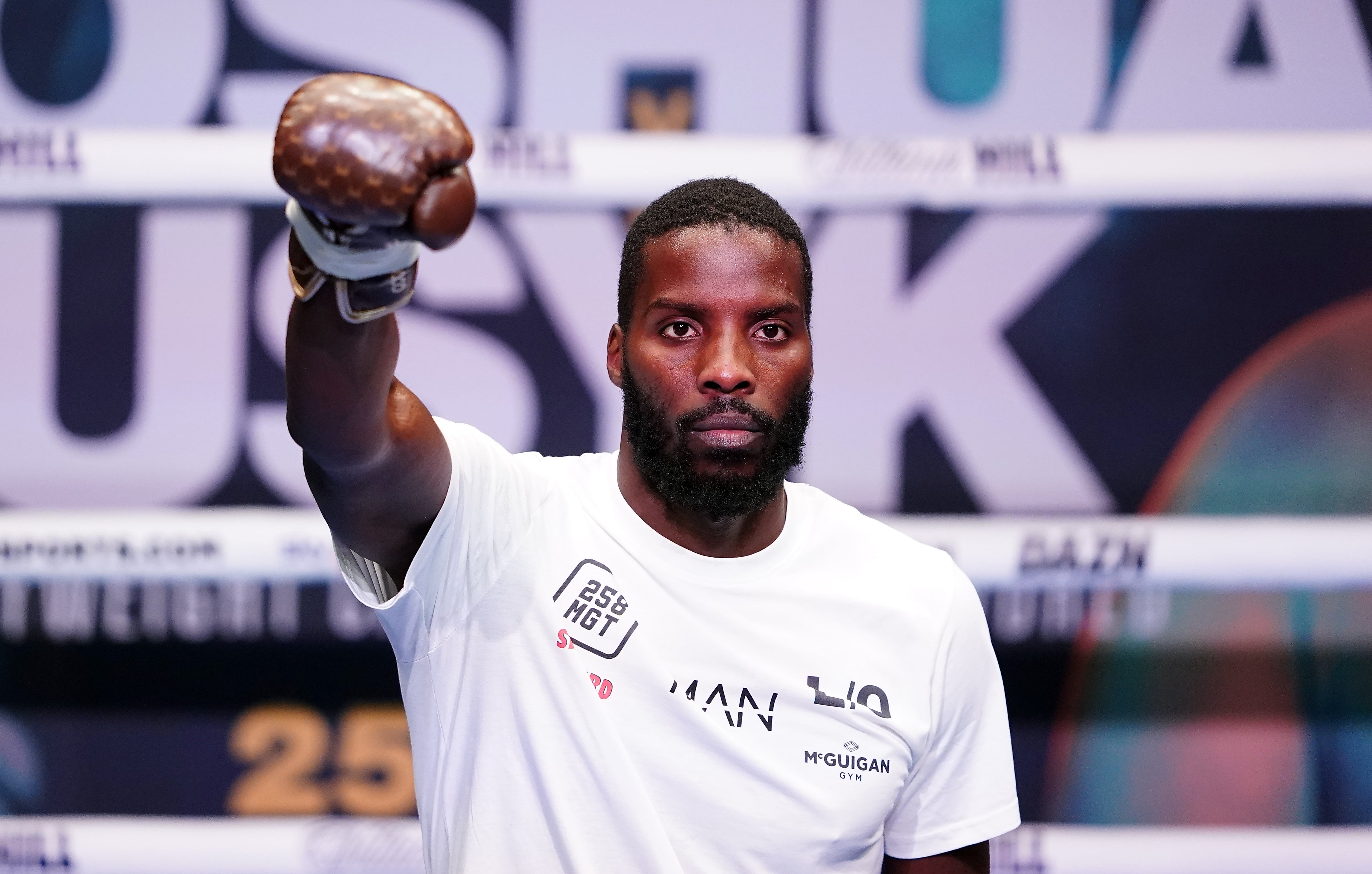 Lawrence Okolie will make the first defence of his WBO cruiserweight title this weekend (Zac Goodwin/PA)