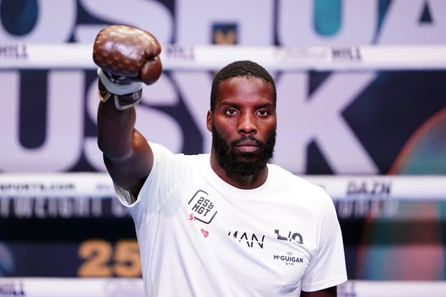 Lawrence Okolie will make the first defence of his WBO cruiserweight title this weekend (Zac Goodwin/PA)