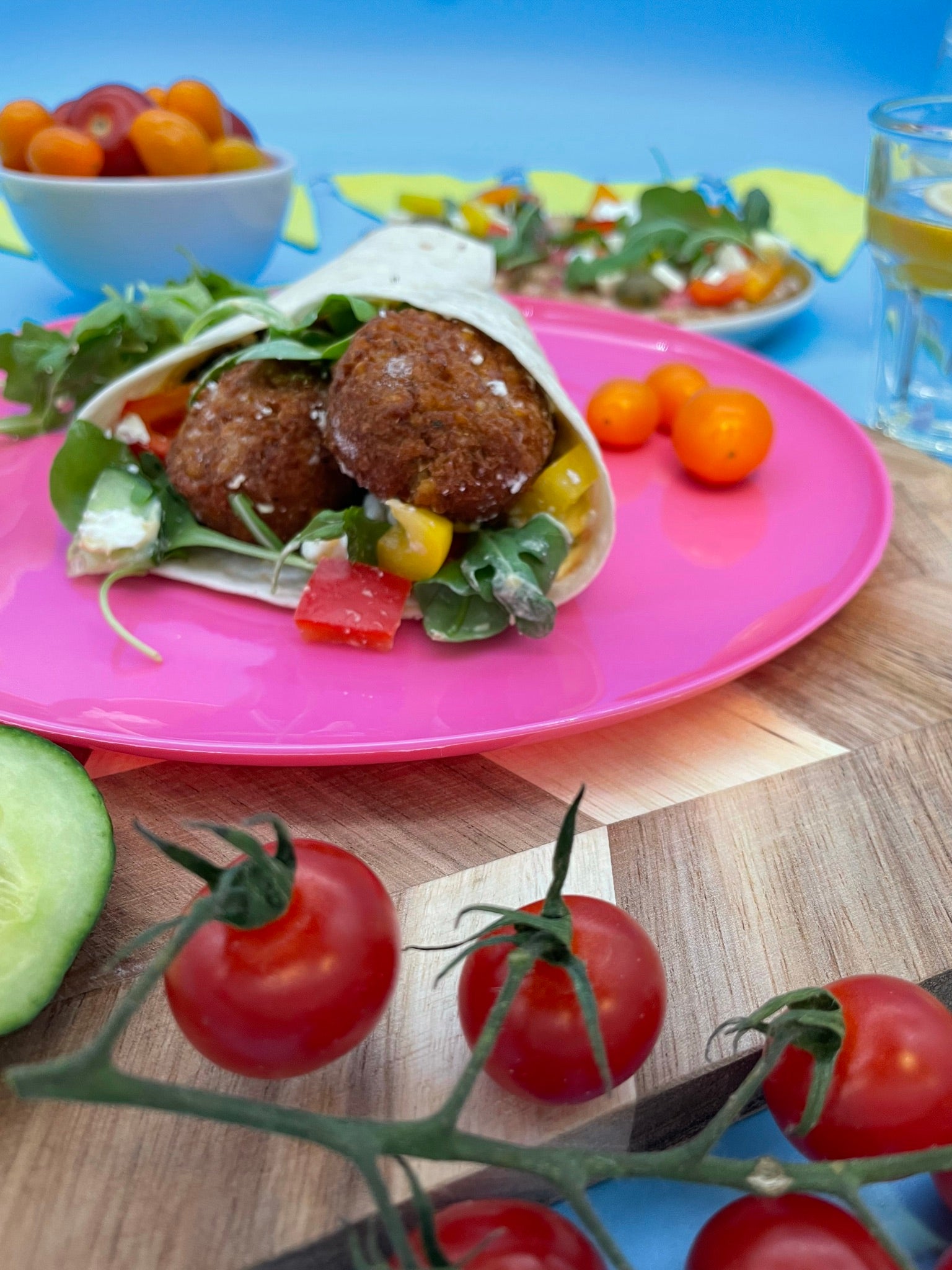 Falafel can be cooked from frozen for a quick and filling meal