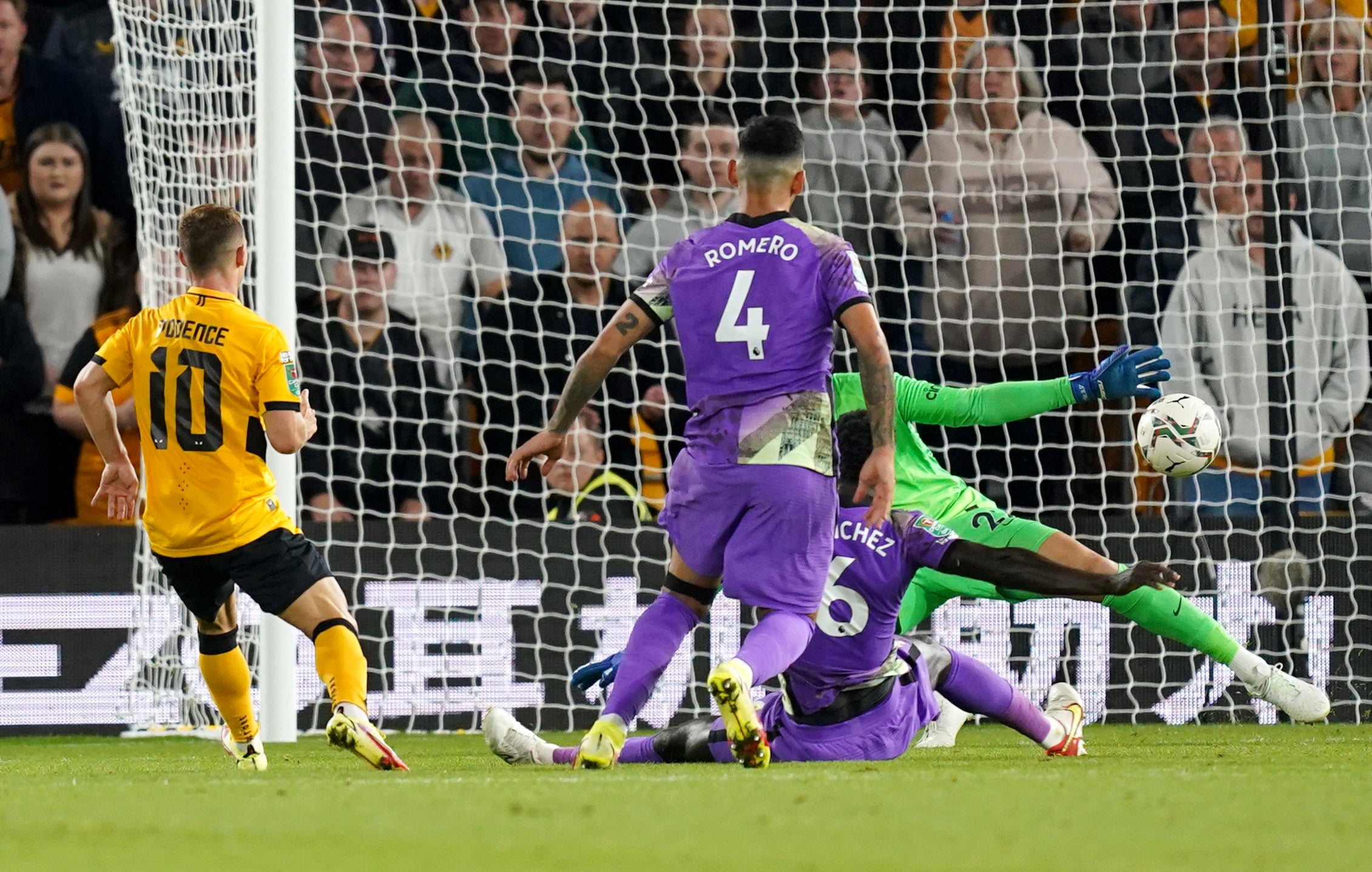 Daniel Podence drew Wolves level (David Davies/PA)