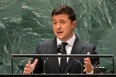 Ukraine's leader takes UN to task as 'retired superhero'