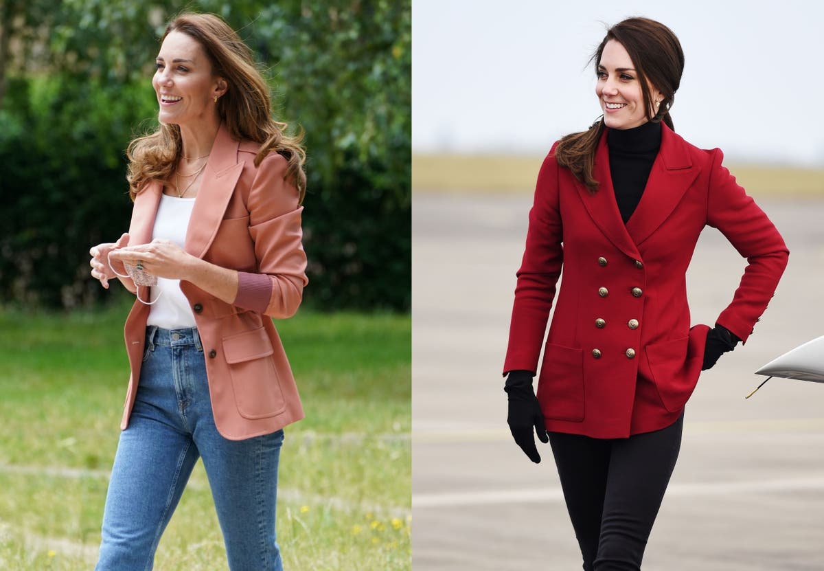 The Duchess of Cambridge’s best blazer moments, as she wears two distinctly different new styles