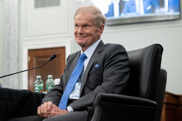 <p>Nasa administrator Bill Nelson at a Senate committee hearing in April</p>