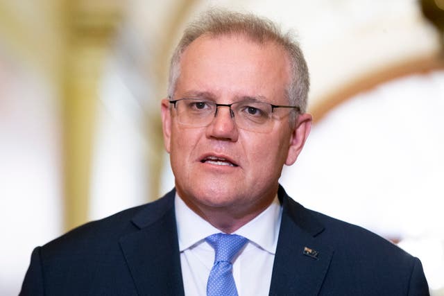 <p>File image: Scott Morrison says he would rather focus on the Covid situation in Australia </p>