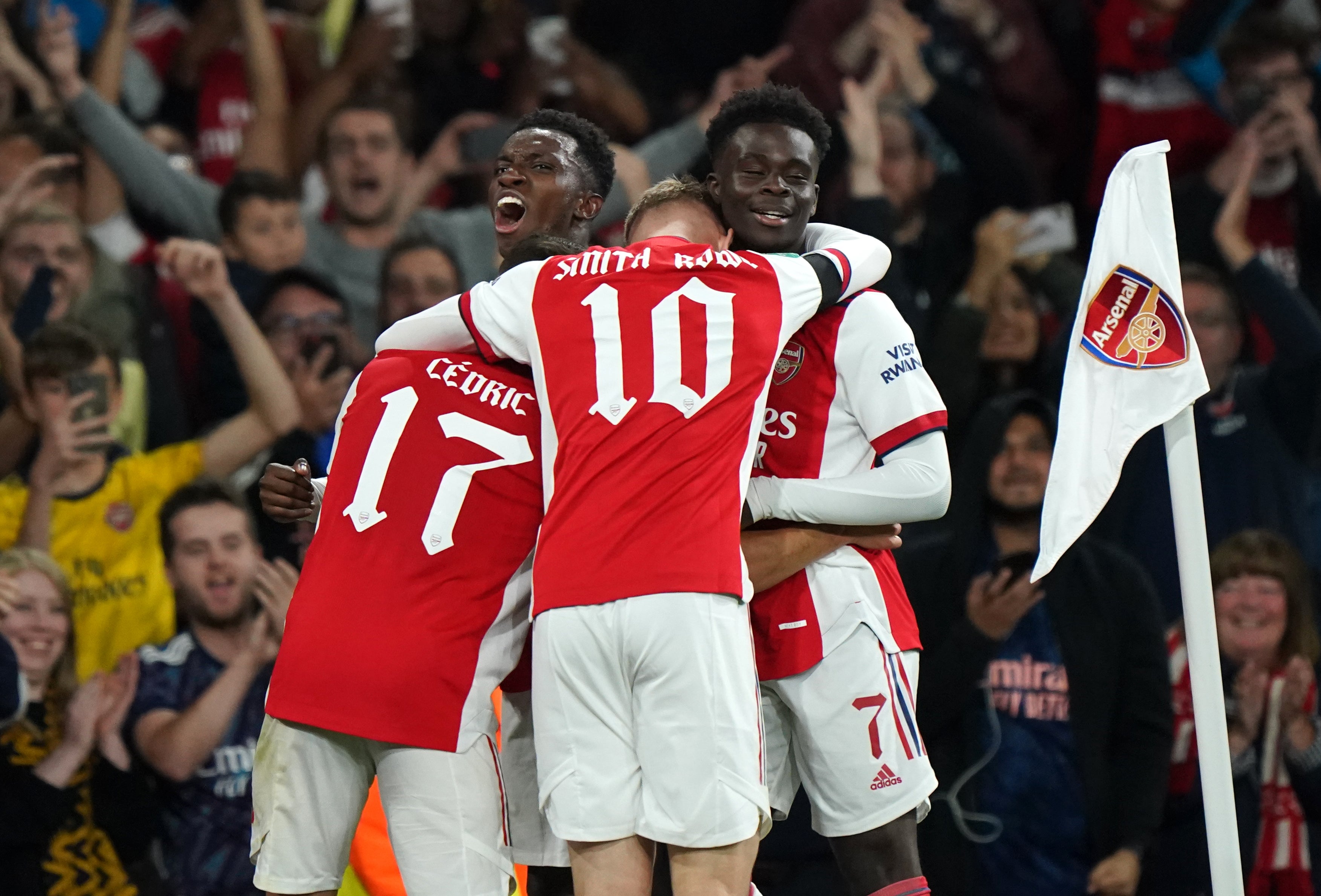 A much-changed Arsenal side progressed to round four (Tim Goode/PA)