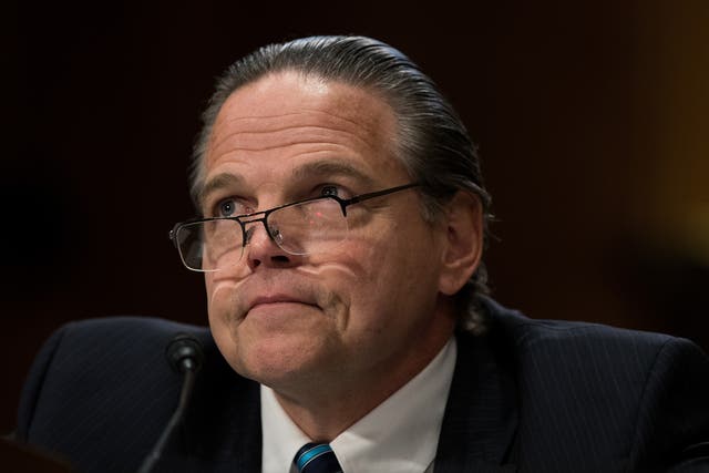 <p>Daniel Foote testifies during a Senate Foreign Relations Committee hearing on 26 May 2016</p>