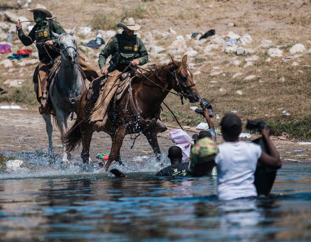 APTOPIX Campamento de migrantes fronterizos de México