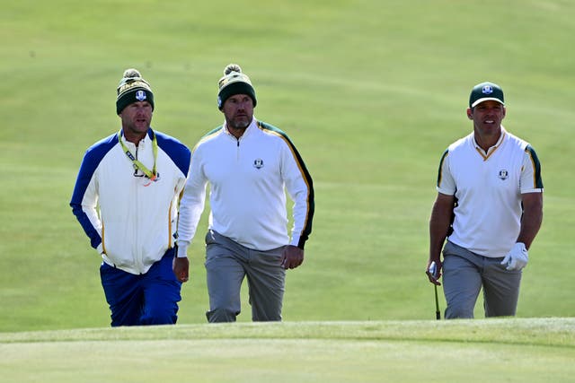 Paul Casey, right, feared he might never play in the Ryder Cup again (Anthony Behar/PA)
