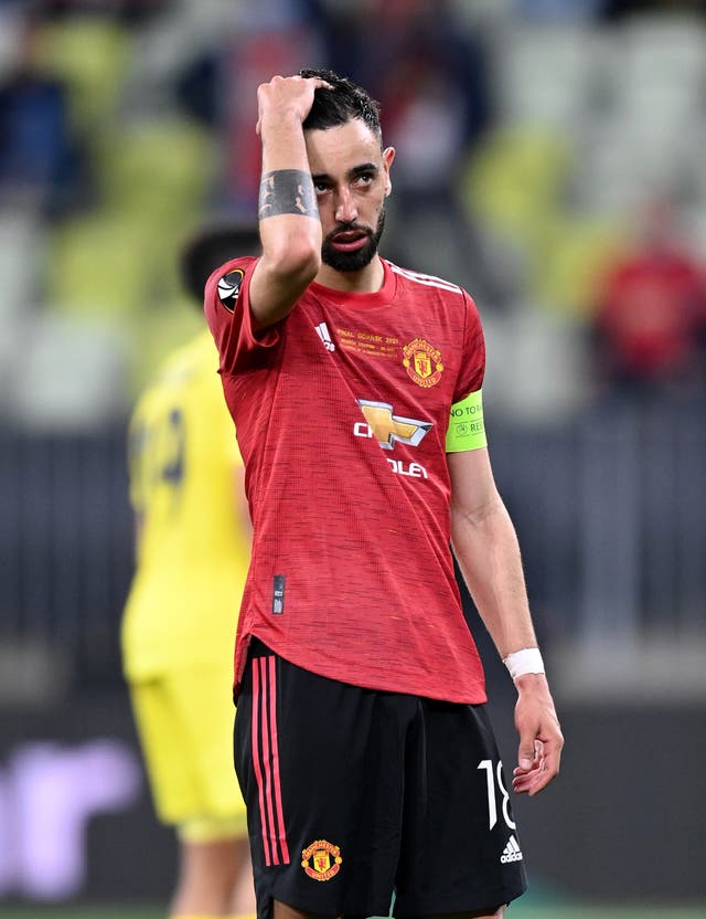 Bruno Fernandes has vowed Manchester United will improve (Rafal Oleksiewicz/PA)