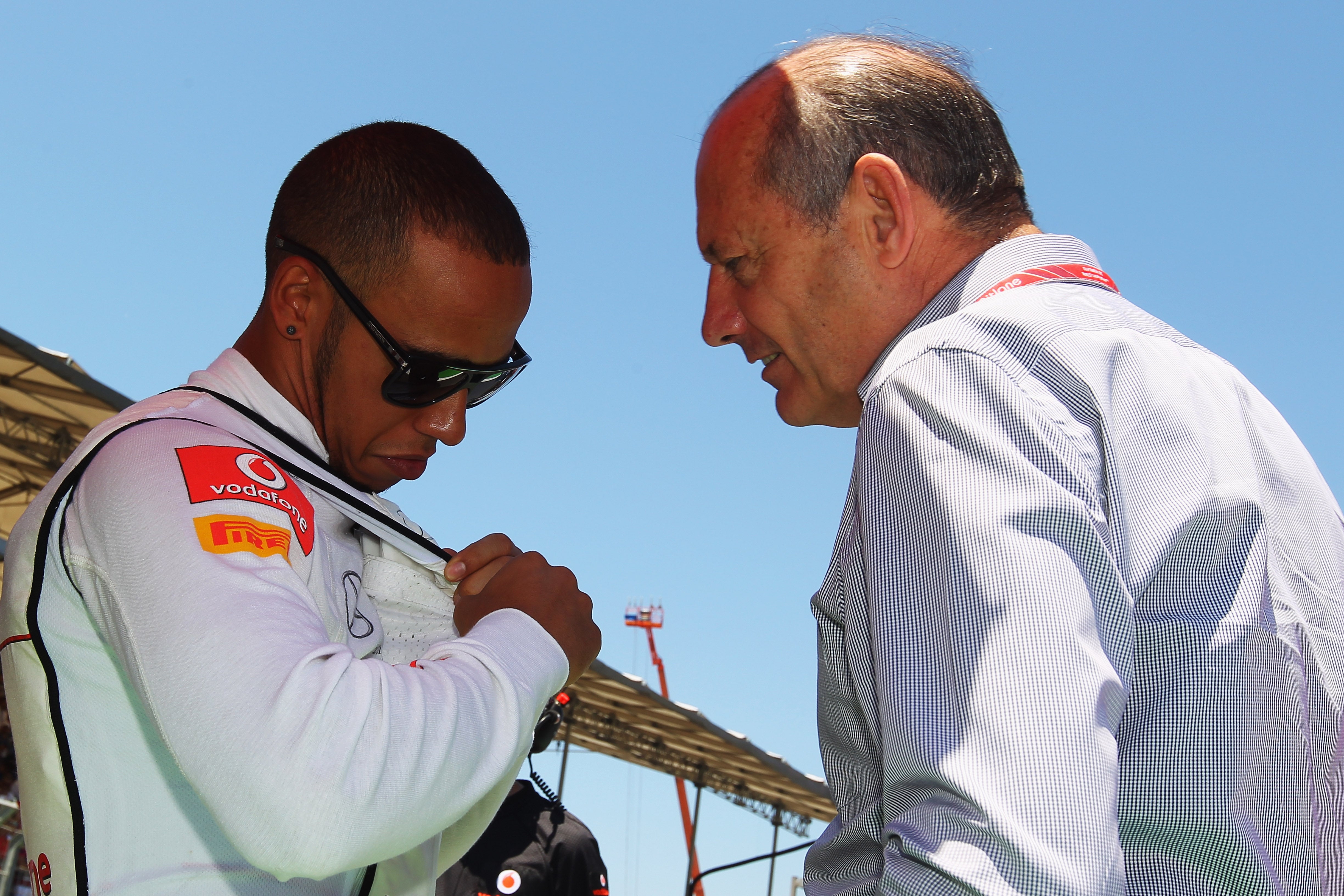 Ron Dennis with Lewis Hamilton during the driver’s McLaren spell