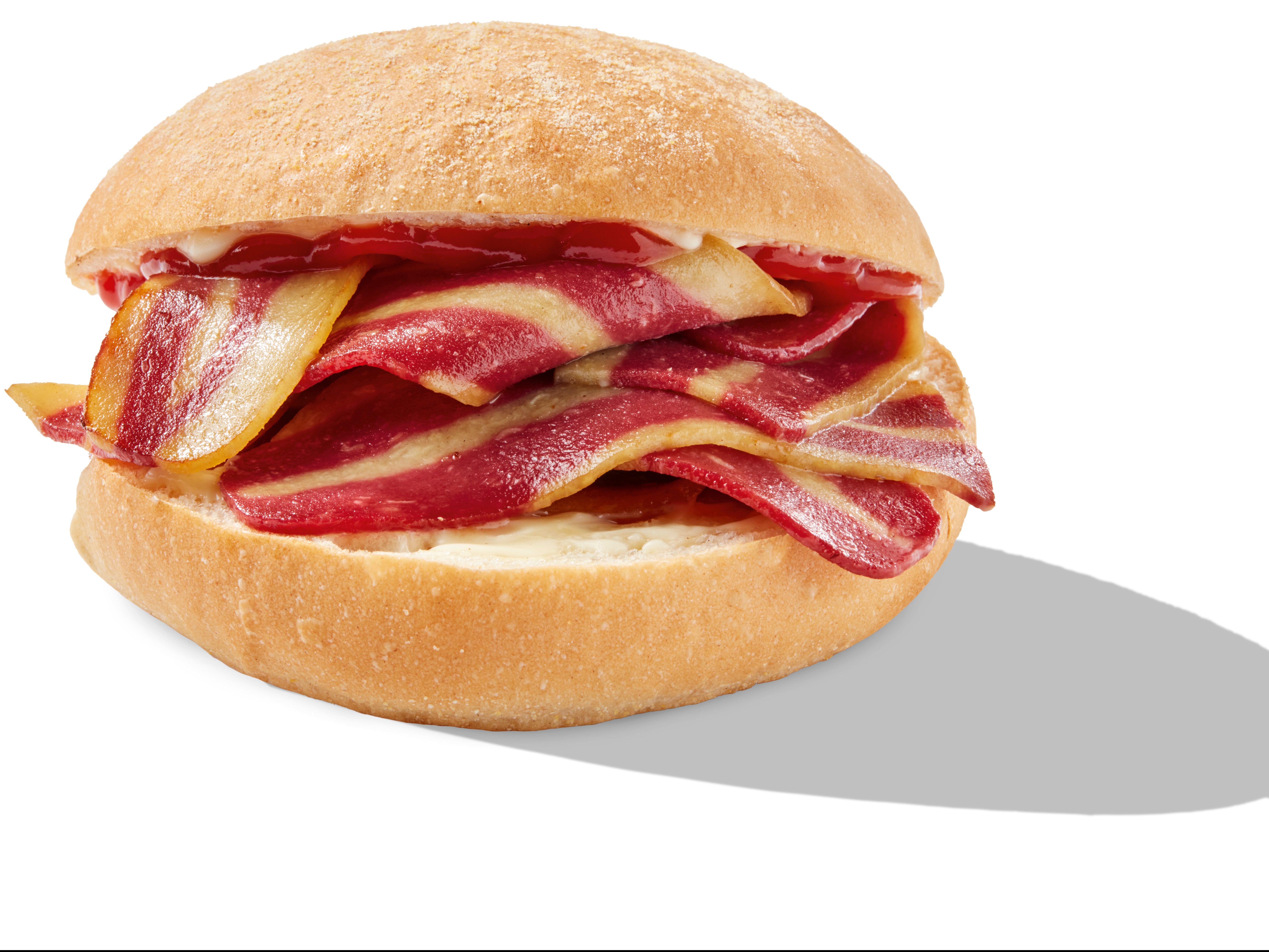 Greggs vegan bacon breakfast roll