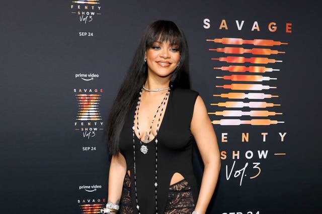 <p>Rihanna attends premiere of her third Savage x Fenty show </p>