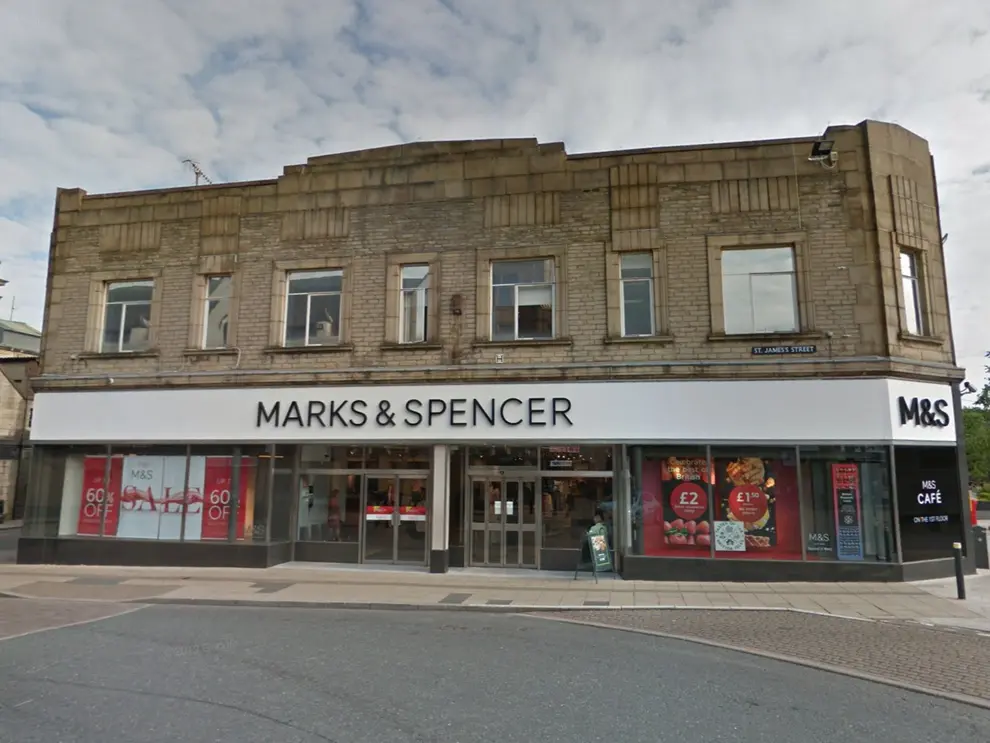 The incident happened at Marks and Spencer in Burnley