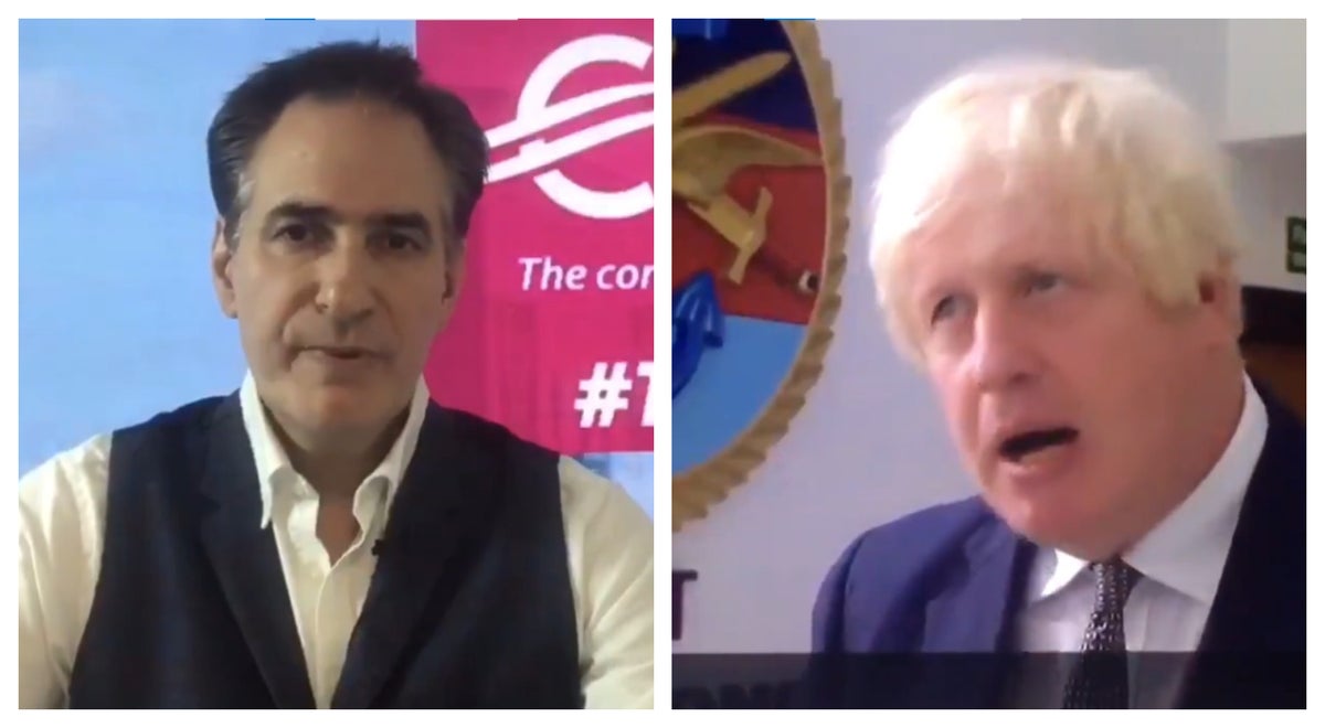 peter stefanovic video accuses boris johnson of talking b ks over universal credit cuts and living wage claims indy100