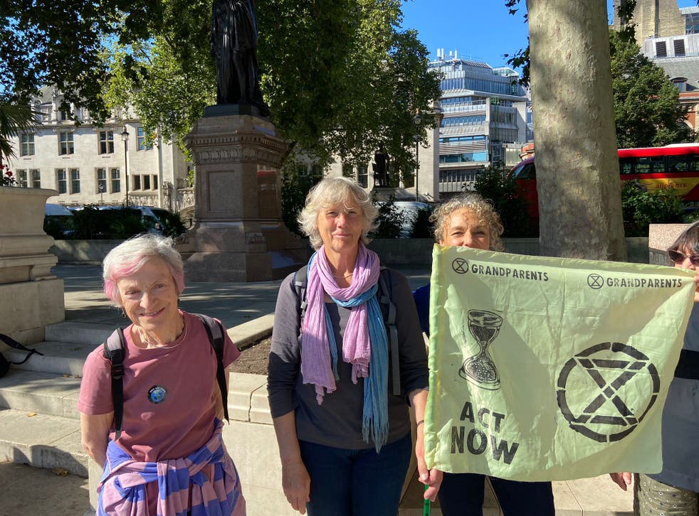 <p>Members of Extinction Rebellion Grandparents and Elders say they stand in solidarity with young people</p>