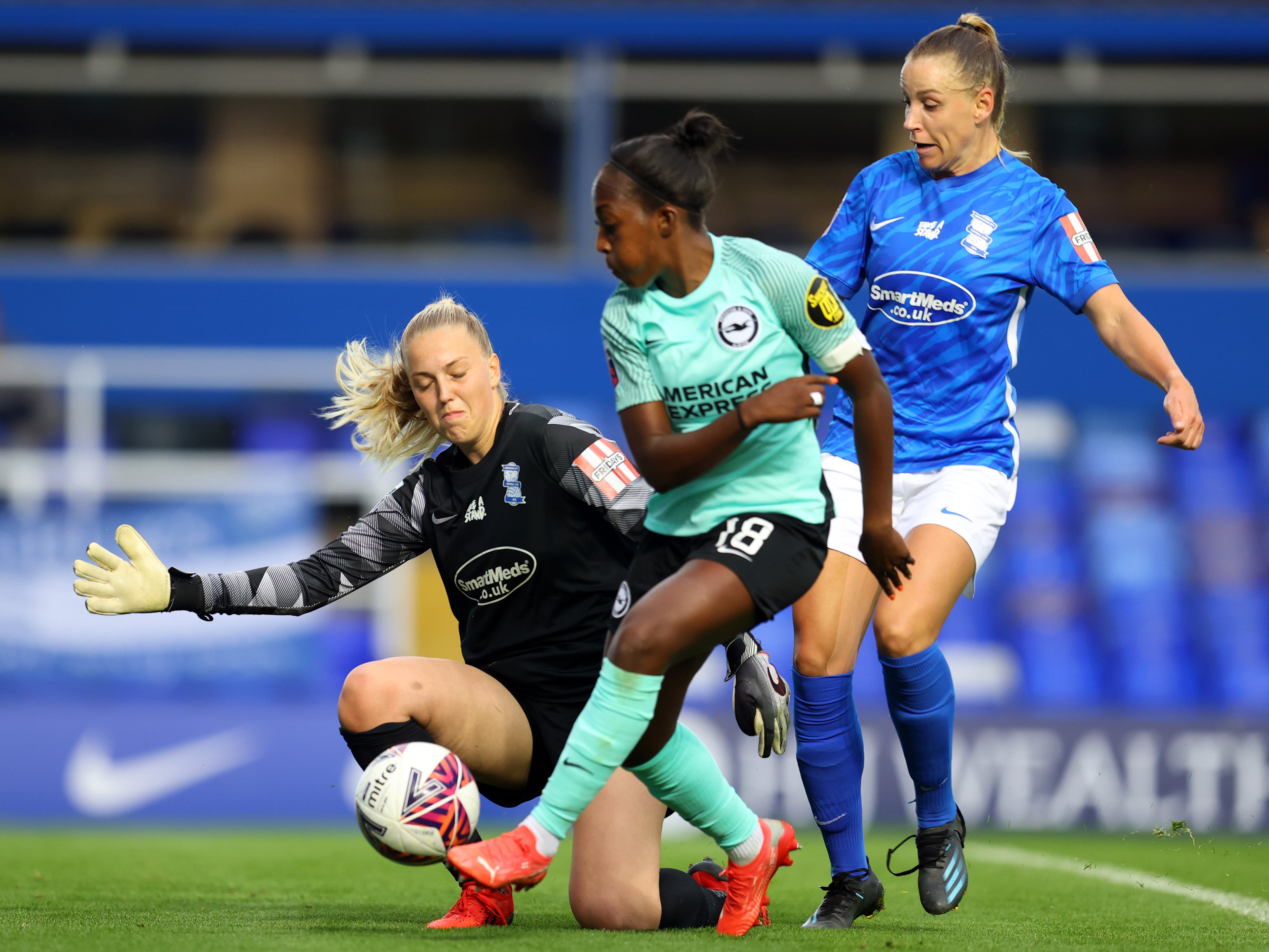 Danielle Carter sustained the injuries at Arsenal, though she now plays for Brighton