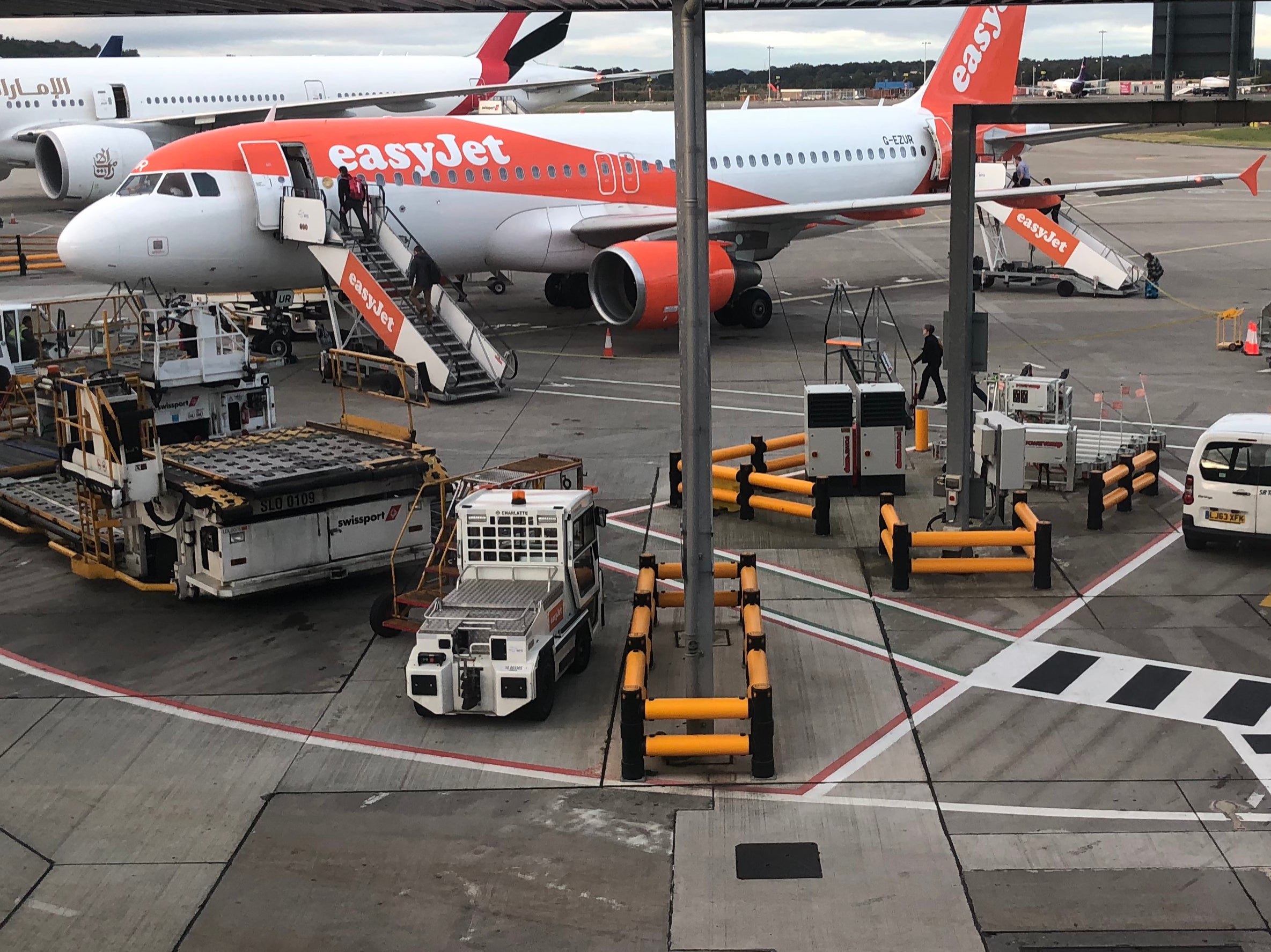 Late turn: easyJet was among the airlines affected by the runway closure at Edinburgh airport