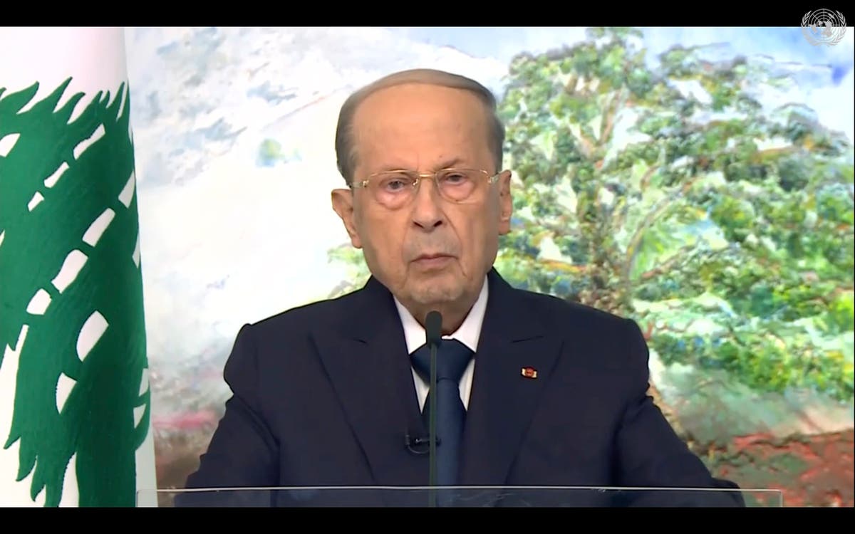 His country mired in crises, Lebanese leader calls for help