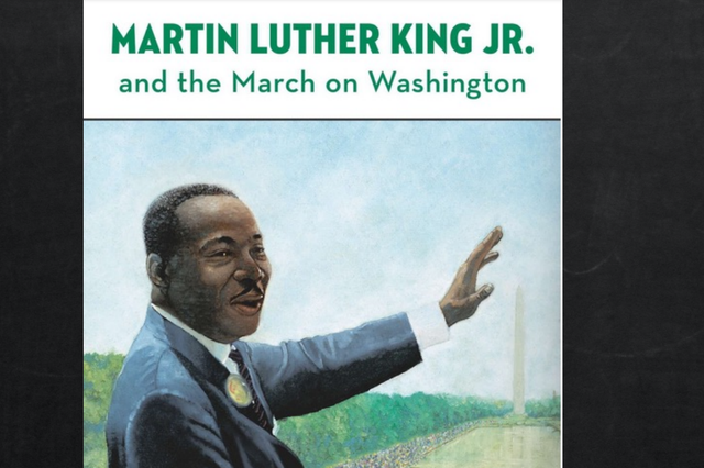<p>A book about Martin Luther King criticised by the activists </p>