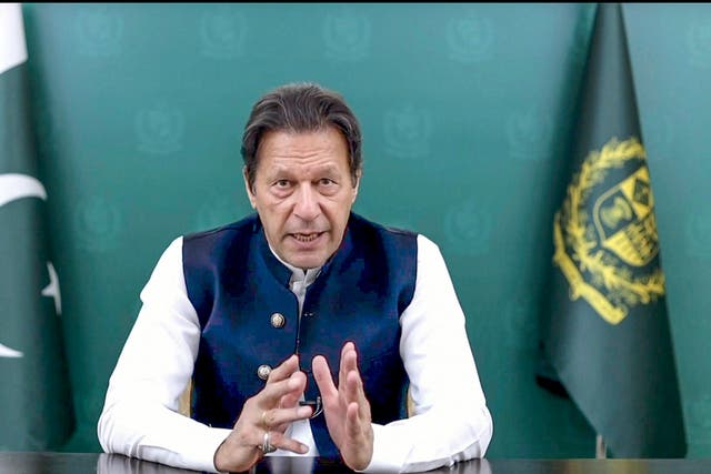 <p>Pakistan’s prime minister Imran Khan rose to power with his promise of strong anti-corruption measures  </p>
