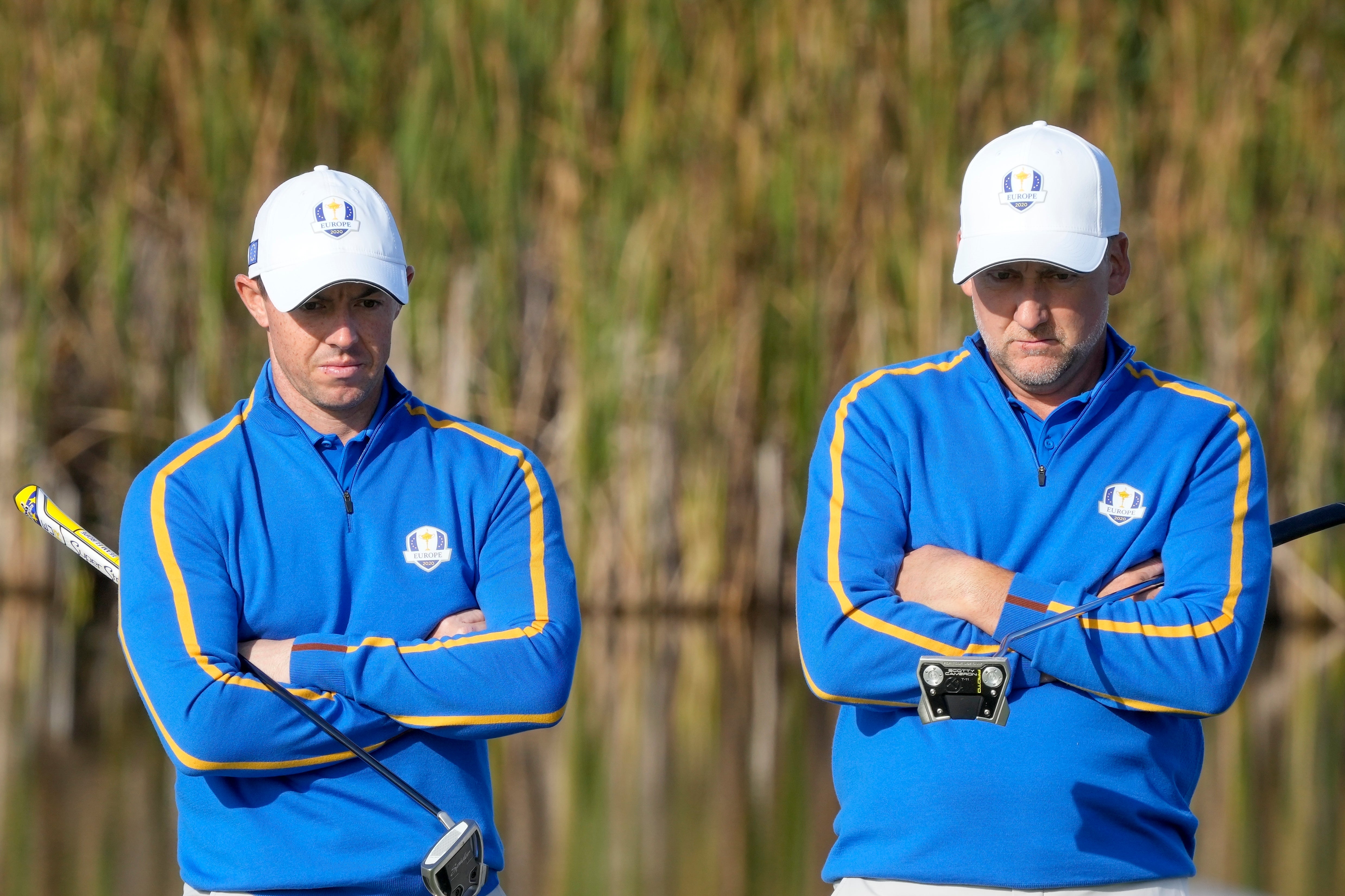 Rory McIlroy and Ian Poulter suffered a chastening defeat in the foursomes