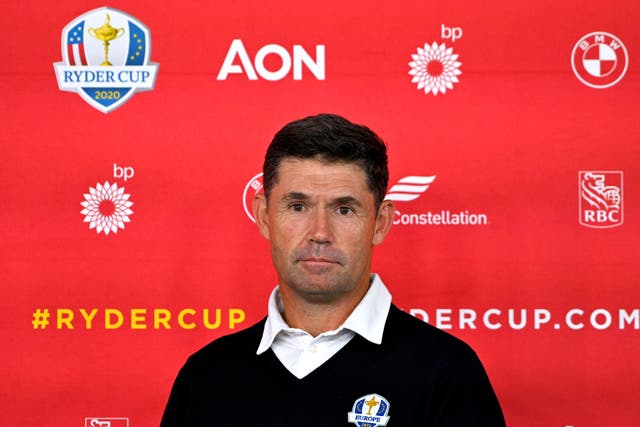 Padraig Harrington defended his decision to rest Rory McIlroy on day two of the 43rd Ryder Cup (Anthony Behar/PA)
