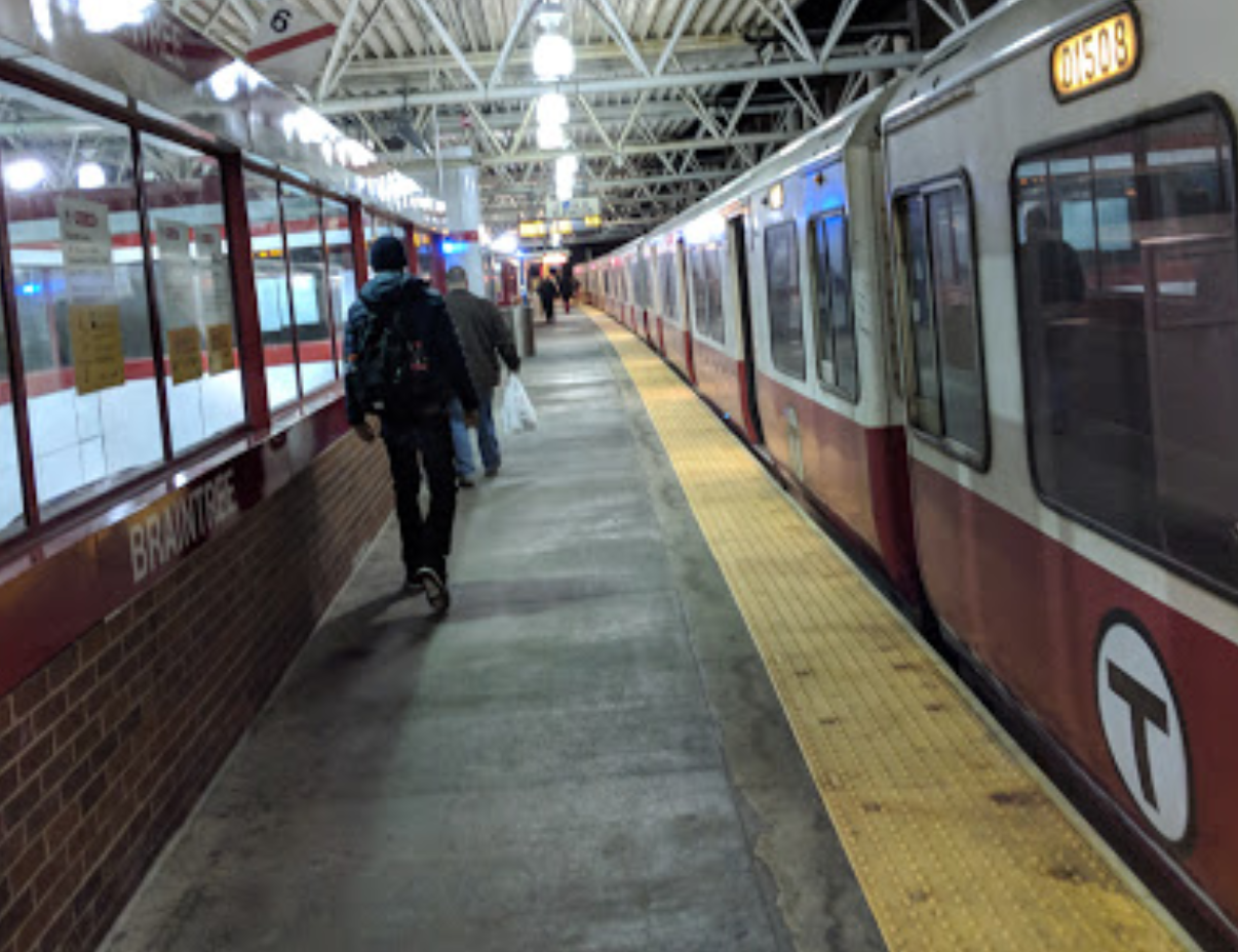 The alleged assault took place at Braintree Commuter Rail Station south of Boston