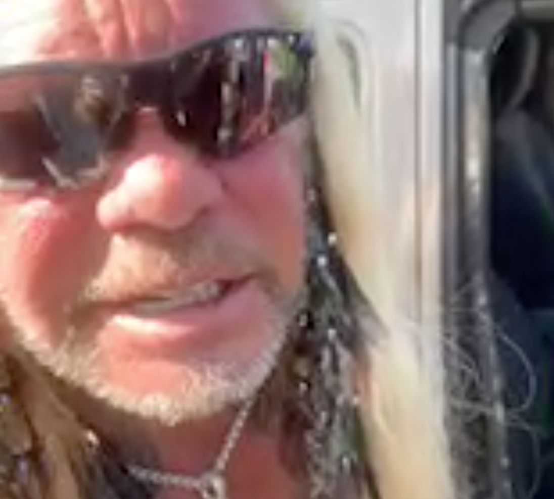 Dog The Bounty Hunter declined to speak to media as he left the Laundrie family home on Saturday