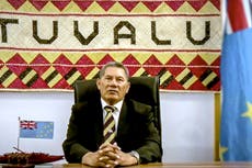 Tuvalu leads calls at Cop27 for treaty to phase out fossil fuels