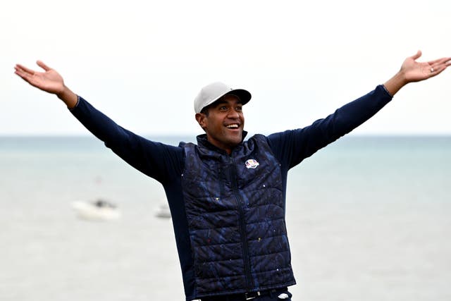 Tony Finau warned Europe’s players they will be shown no mercy as the United States targeted a comprehensive Ryder Cup victory at Whistling Straits (Anthony Behar/PA)