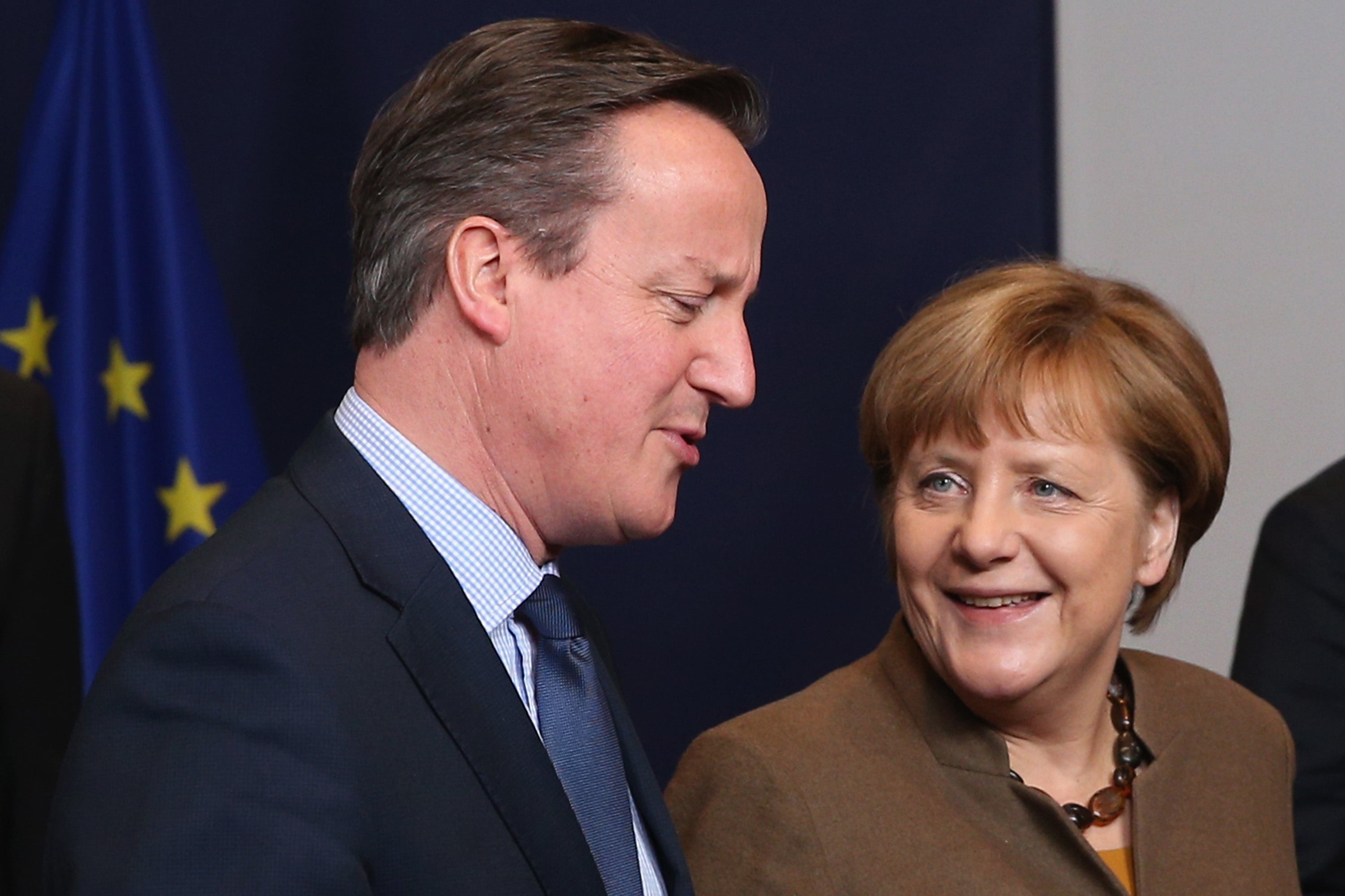 With David Cameron at the Council of the European Union in February 2016