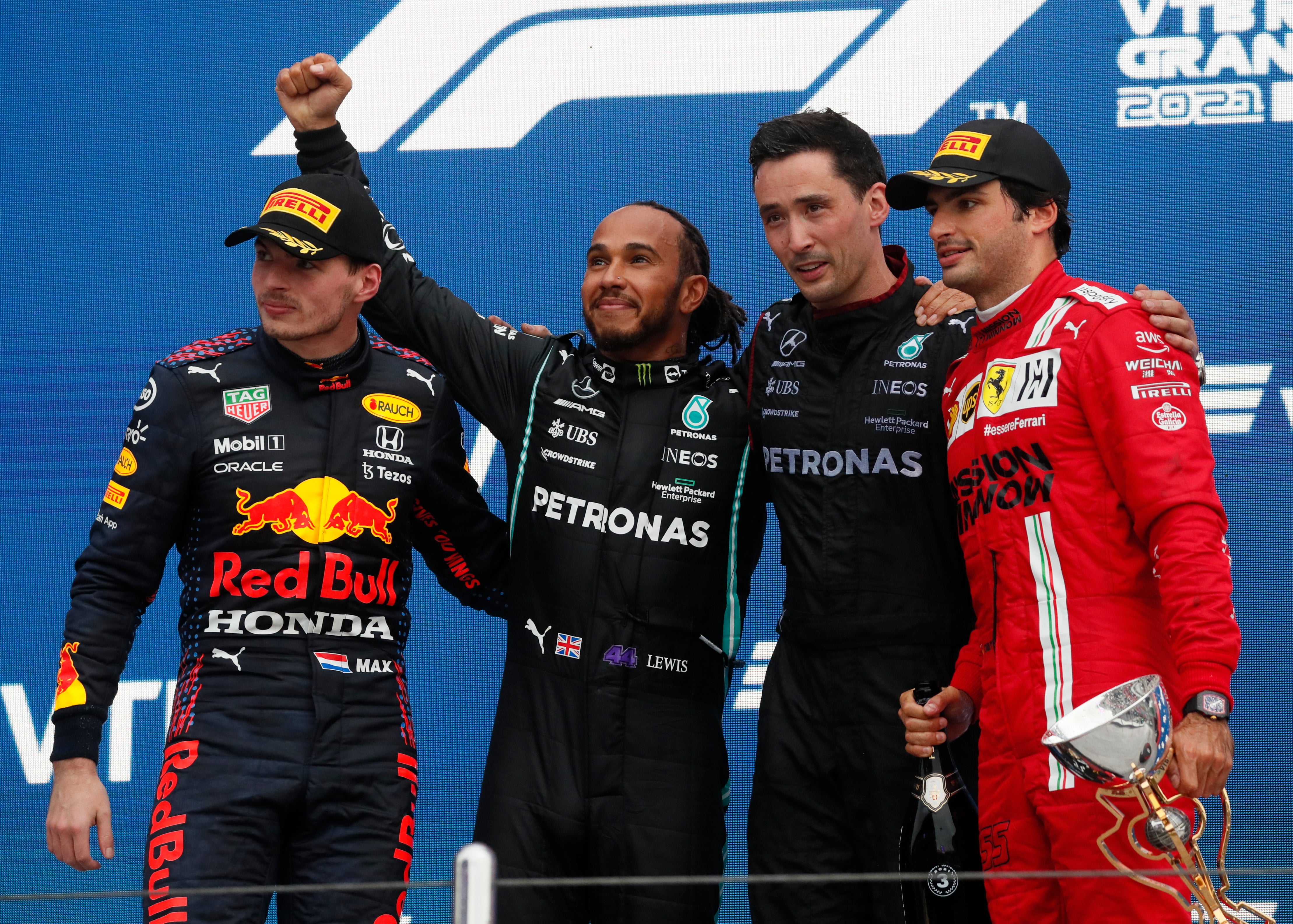 Lewis Hamilton claimed the honours in Russia (Yuri Kochetkov/Pool Photo via AP)