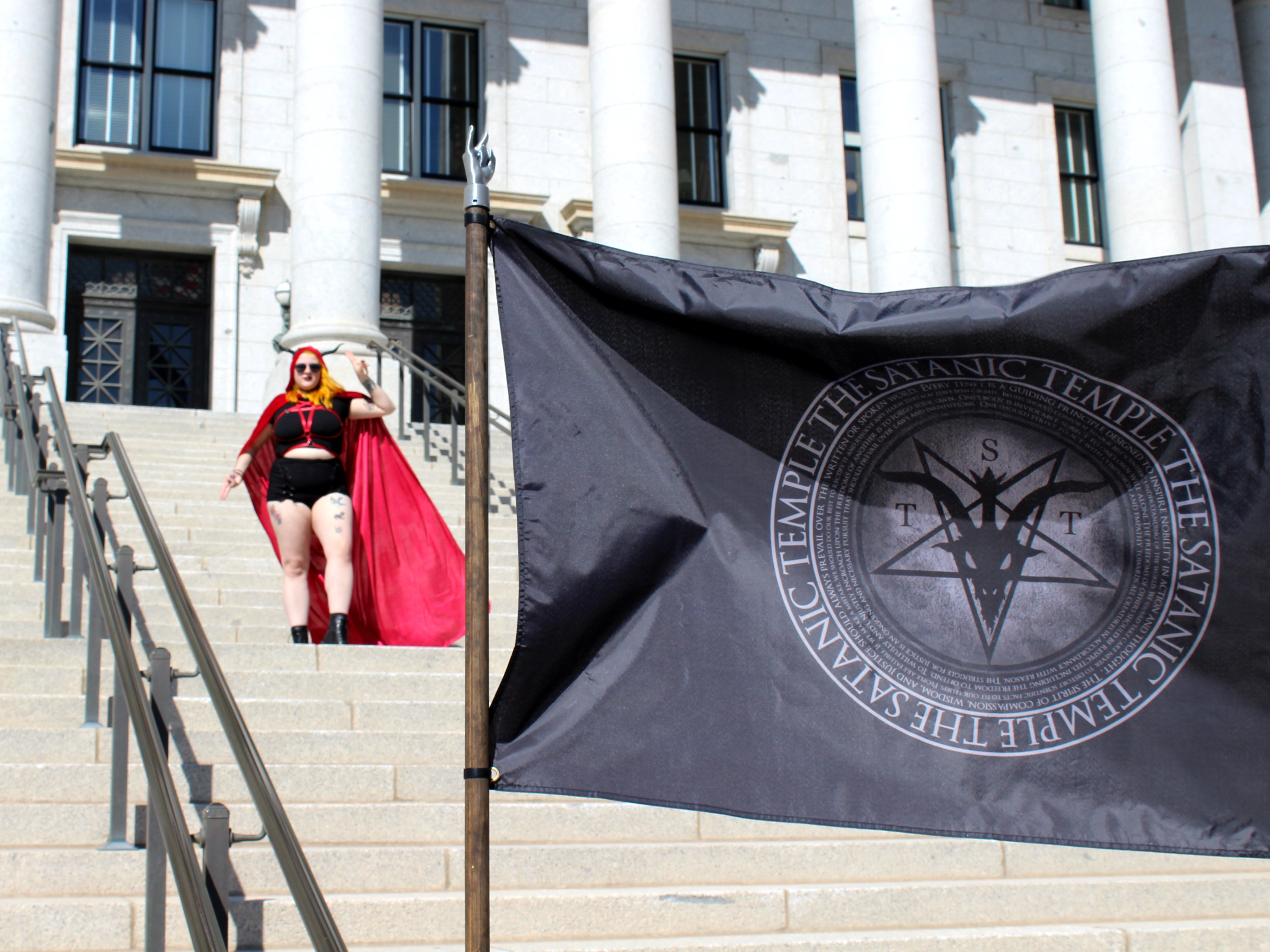 The Satanic Temple holds a reproductive freedom rally in Salt Lake City, Utah