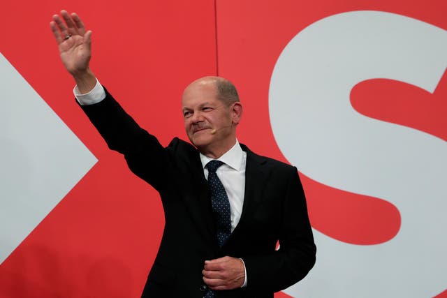 <p>SPD leader Olaf Scholz seems poised to succeed Angela Merkel</p>
