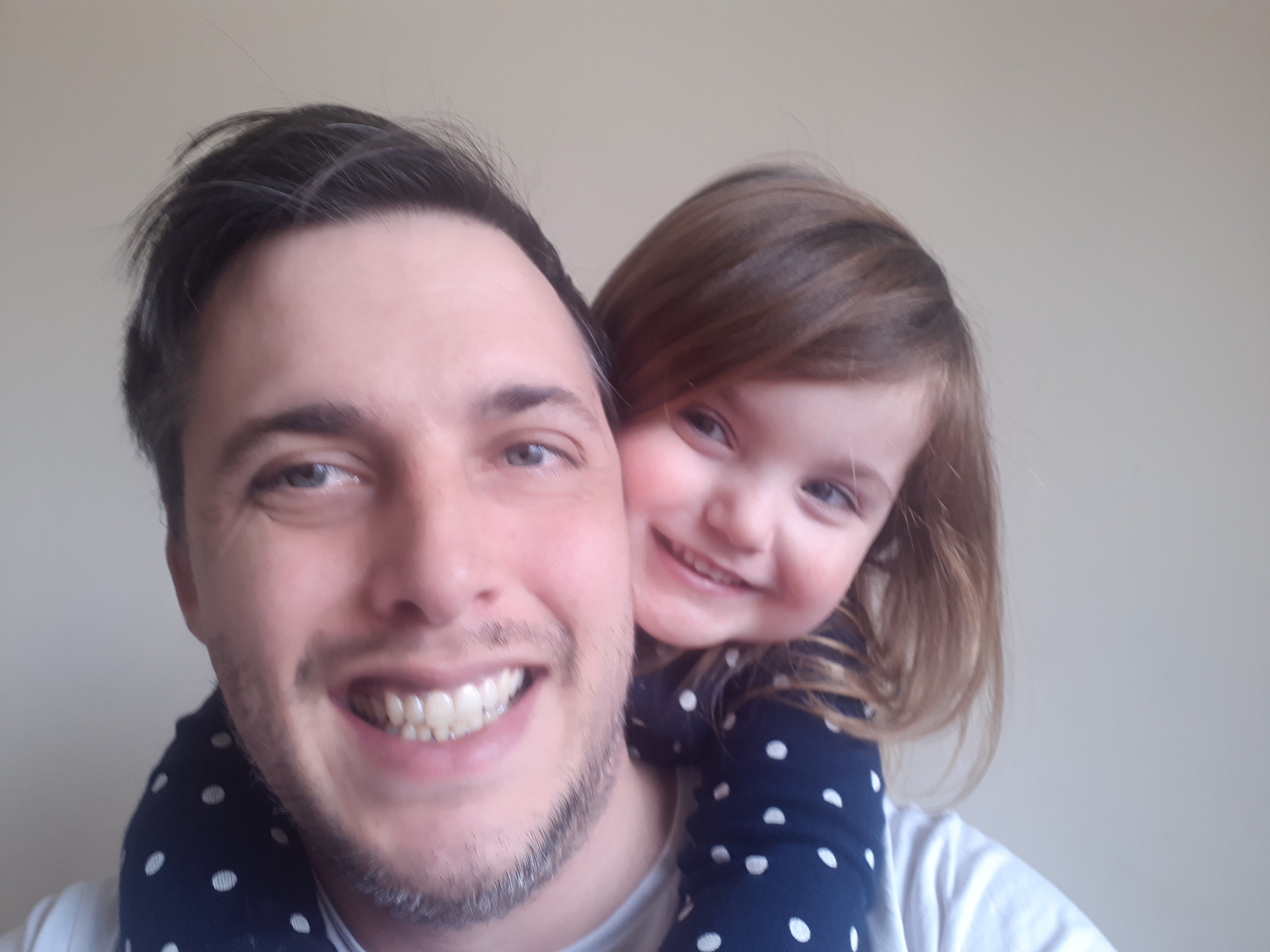 Anthony Lyman, pictured with his four-year-old daughter, says he is already struggling financially