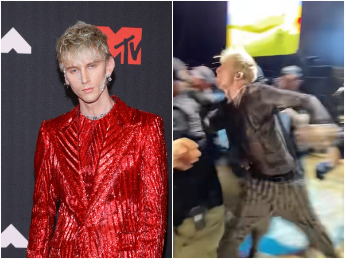 Machine Gun Kelly punches audience member at Louder Than Life festival
