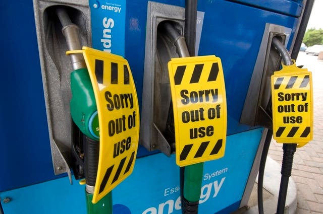 Some petrol stations are running out of fuel due to panic buying (Alamy/PA)