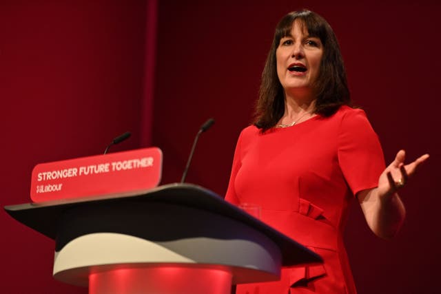 <p>Rachel Reeves made the pledge at the Labour conference in Brighton </p>