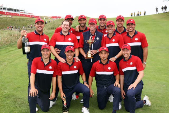 <p>The Ryder Cup is in the hands of USA captain Steve Stricker and his victorious team. It may be some time before that grip is relinquished </p>