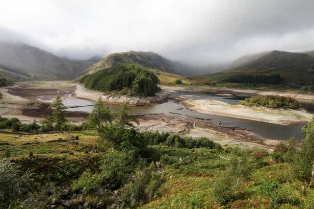 <p>A hidden village in the Lake District deliberately flooded to create a reservoir in the 1930s has dramatically reappeared due to falling water levels</p>