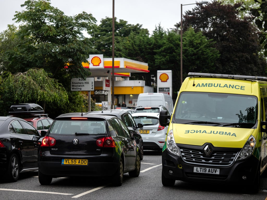 Ambulance chiefs say they have enough fuel and urge public not to panic buy
