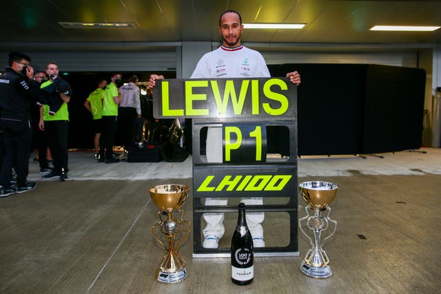 <p>Lewis Hamilton won his 100th race at the Russian Grand Prix  </p>