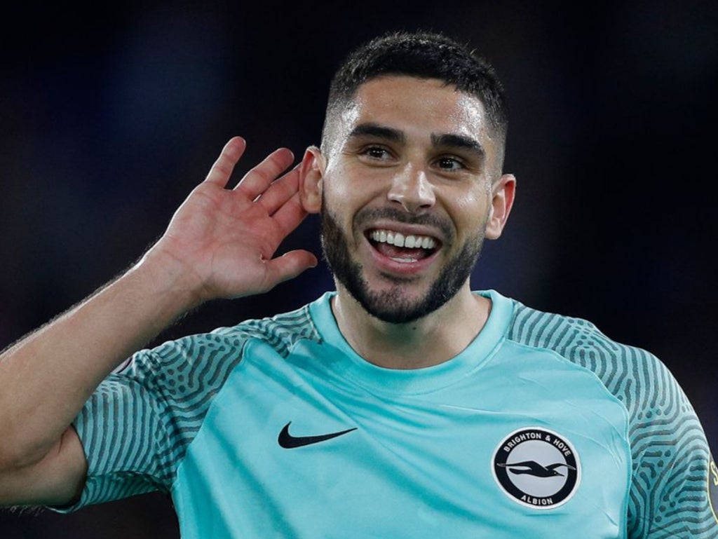 Neal Maupay salvages last-gasp point for Brighton at Crystal Palace