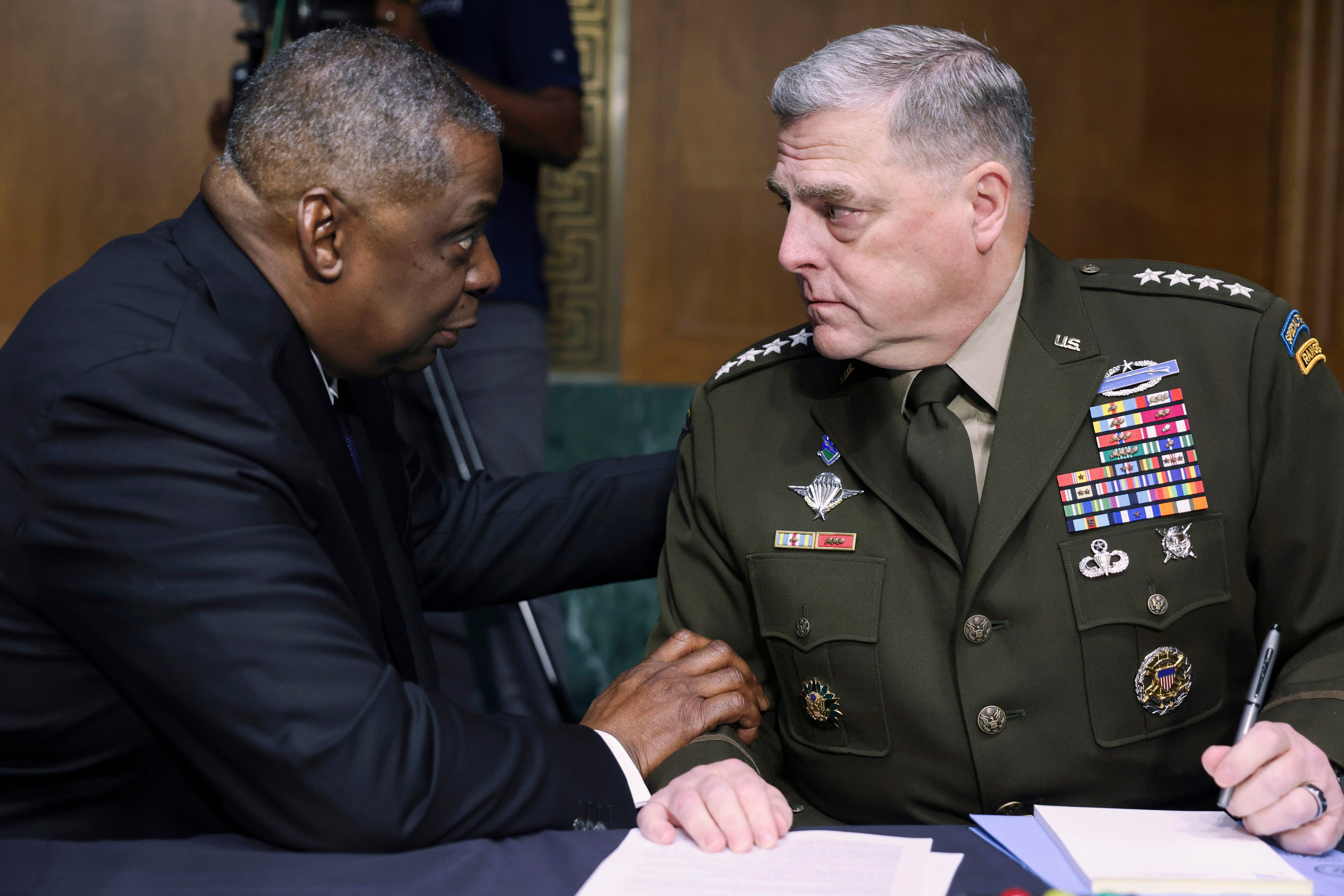 Defence Secretary Lloyd Austin and Chairman of the Joint Chiefs of Staff General Mark Milley