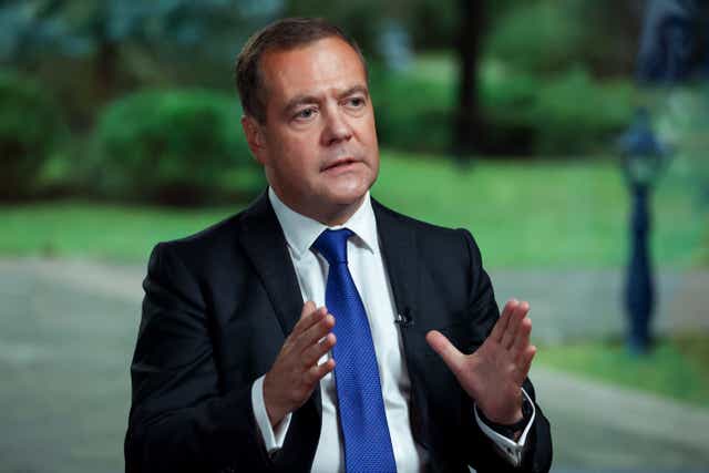 <p>Russian Security Council deputy chief Medvedev accused Twitter, among others, of meddling </p>
