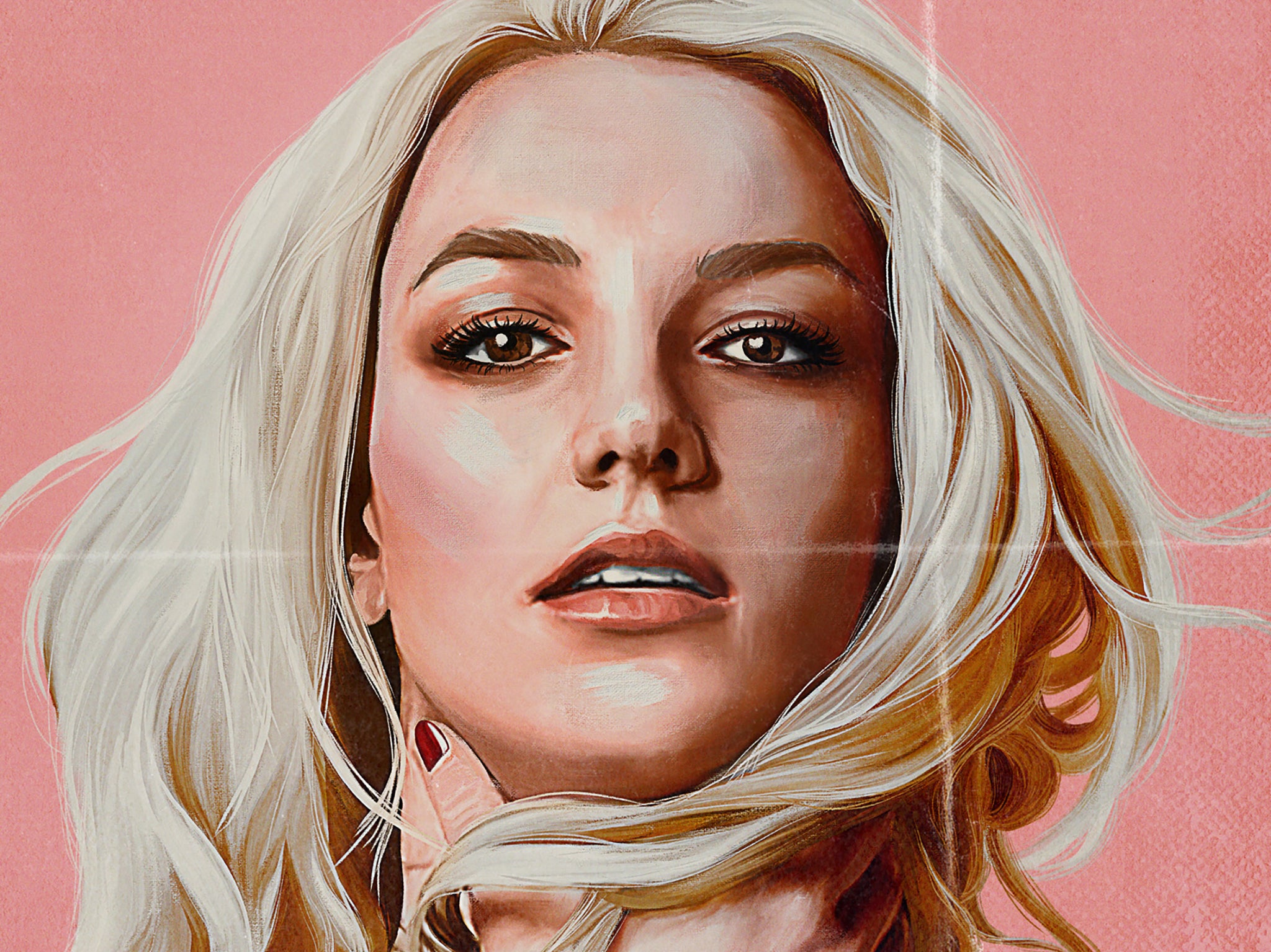 Britney Spears in the poster artwork for Netflix’s ‘Britney vs Spears’