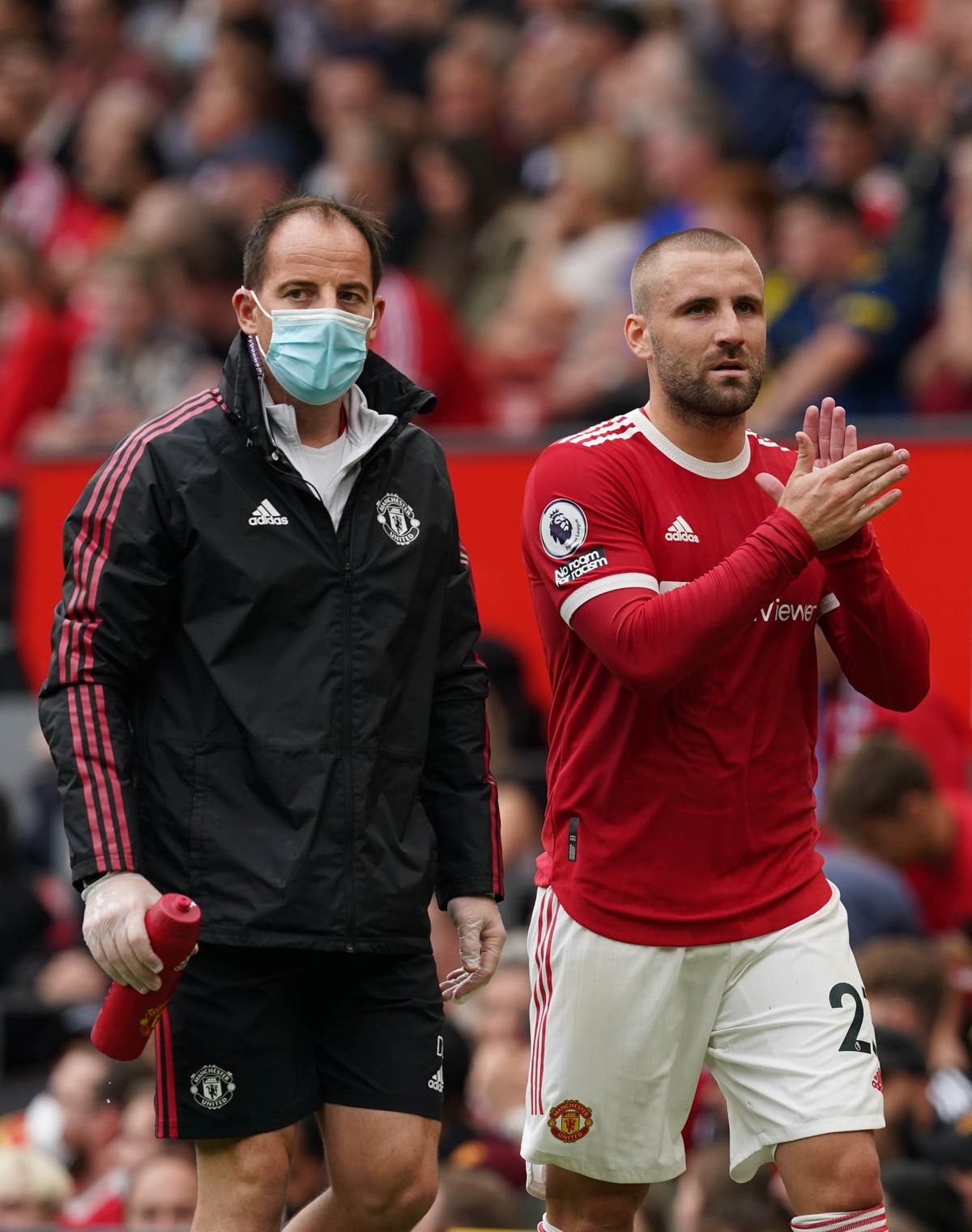 Harry Maguire and Luke Shaw sit out training ahead of Villarreal clash