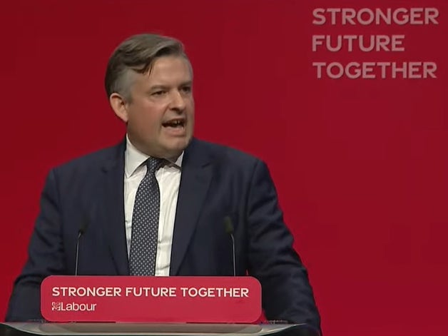 Labour’s shadow health secretary speaking at the Labour Party Conference on Tuesday