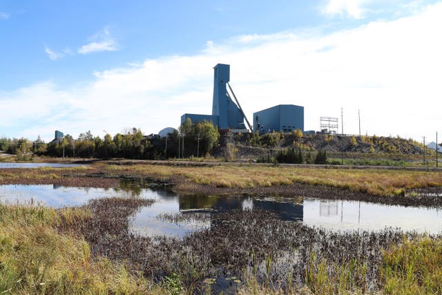 <p>The Totten Mine near Sudbury, Ontario on Monday, 27 September  2021 where about 39 workers have been trapped since Sunday </p>